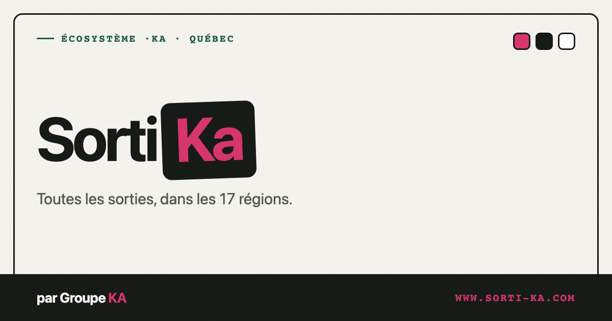 Bannière de partage Sorti·Ka (1200 × 630)